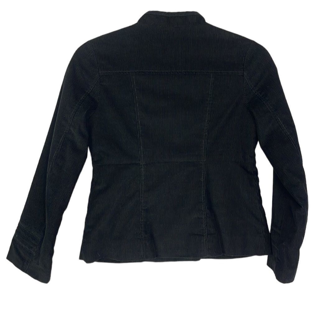GAP Kids Corduroy, Velvet, Military-Inspired Coat, Black, Size 10, Lined - Picture 4 of 8
